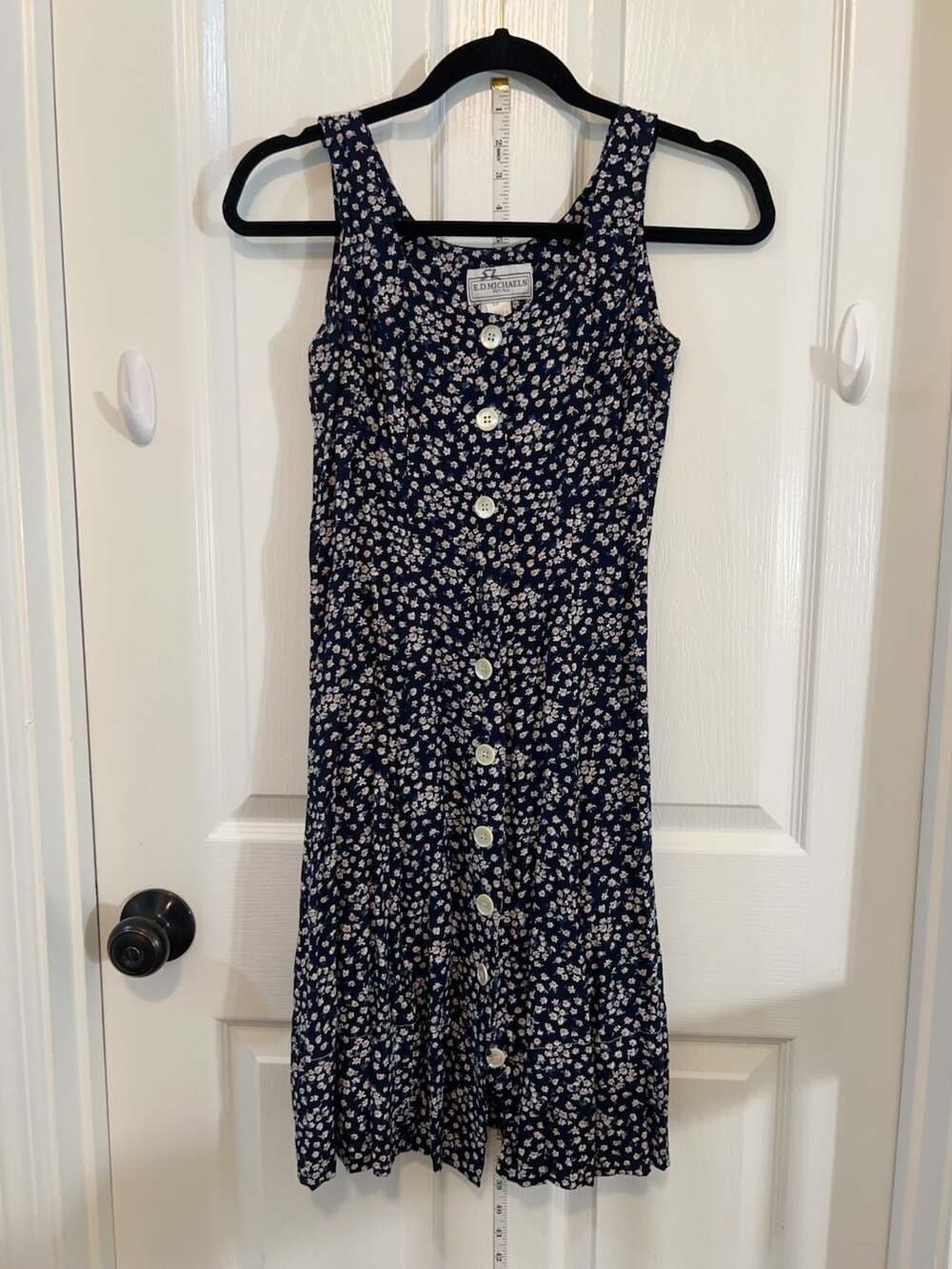 E.D. Michaels Petites Floral Button Front Dress (Size 4P